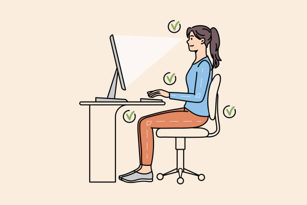 Chair adjustment for neutral spine support